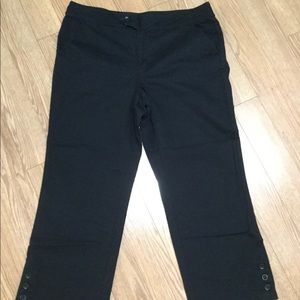Calvin Klein Black Straight Ankle Jeans size 14